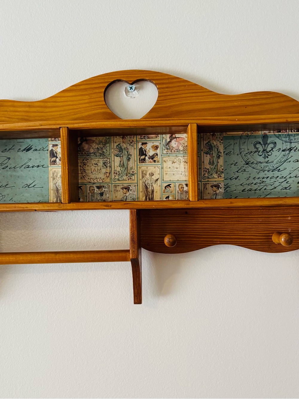 Vintage Wood Wall Shelf - Picture 3 of 9